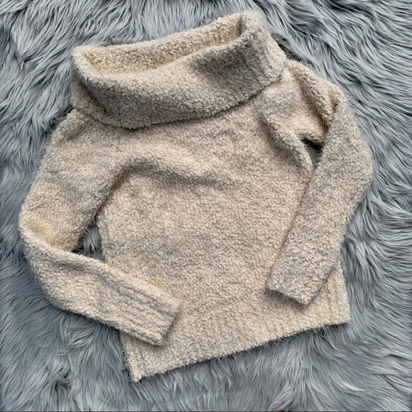 MINKPINK Teacup Off The Shoulder Sweater Cream XS - Picture 5 of 8